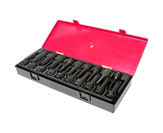 Набор ударных торцевых головок 1/2"" TORX, HEX в кейсе 19шт JTC-K4191 