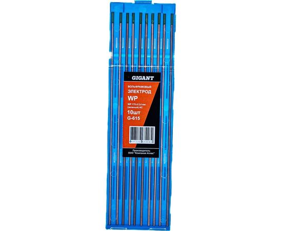Электроды вольфрамовые WP 175 (10 шт; 2.4 мм; зеленый; AC) Gigant G-615 
