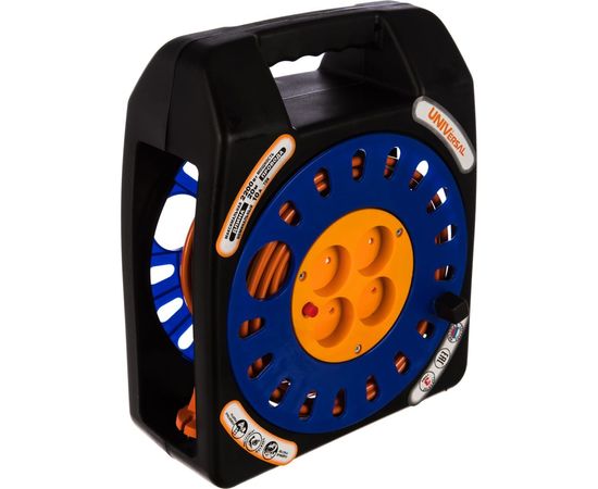 Удлинитель с закрытым корпусом UNIVersal Серия Компакт У16-012 термо ПВС 2*1 20м 9644185 