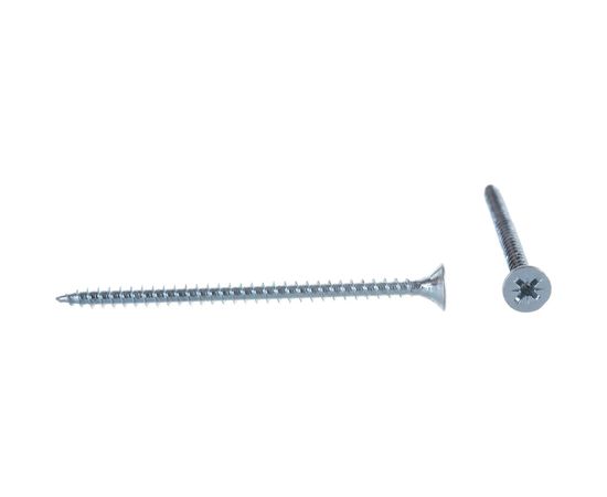 Потайной универсальный шуруп Метизный двор 5,0x80, оцинкованный, 100 шт. 4690441022776 