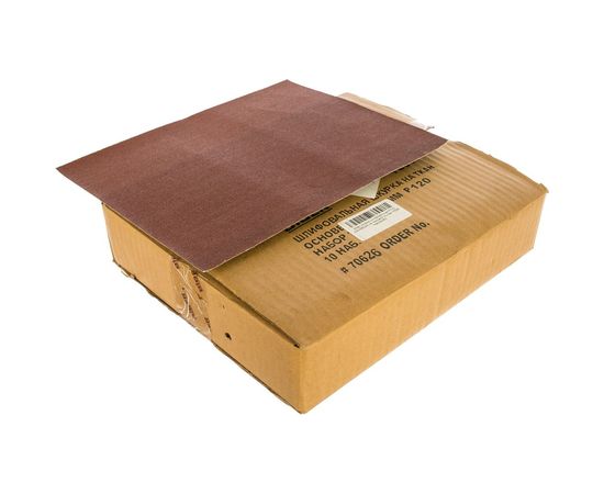 Шкурка шлифовальная на тканевой основе (10 пачек по 10 листов; 230х280 мм; Р120 ) Biber 70626 тов-080363 