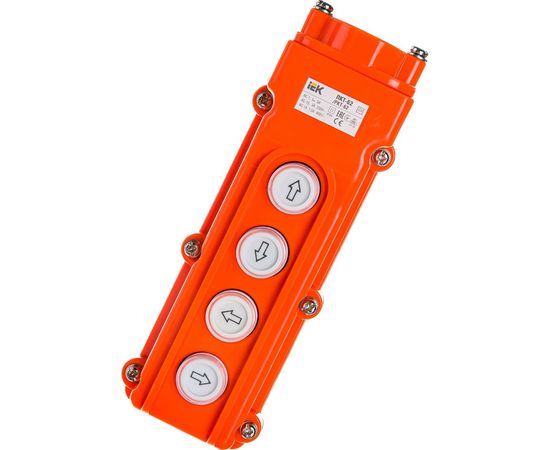 Кнопочный пост IEK на 4 кнопки, ПКТ-62, ИЭК BPU10-4 