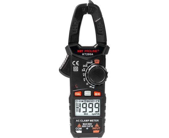 Токовые цифровые клещи КВТ KT 200A PROLINE 79129 
