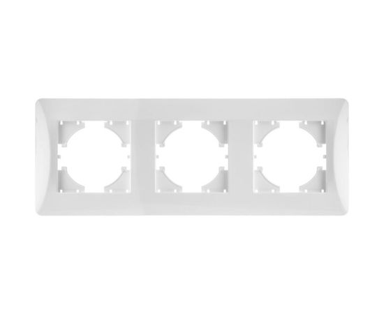 Рамка GUSI ELECTRIC Ugra 3-местная, цвет белый С1130-001 