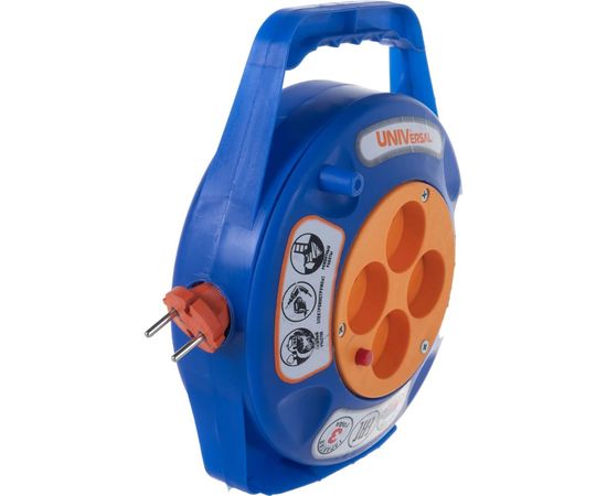 Удлинитель с закрытым корпусом UNIVersal Серия Компакт У6-015 термо ПВС 2*0,75 10м 9633900 – изображение 2