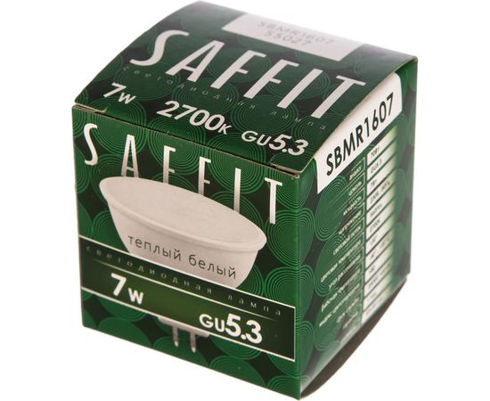 Светодиодная лампа SAFFIT SBMR1607 MR16 GU5.3 7W 2700K 55027 – изображение 2