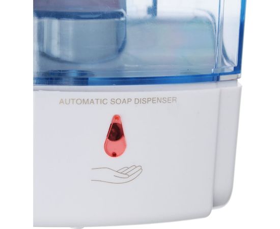 Дозатор для жидкого мыла SonWelle настенный, пластик, 600 мл., сенсорный на батарейках, белый 542-055 – изображение 2