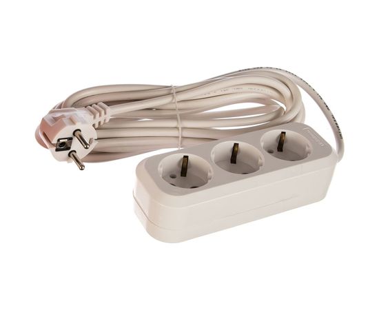 Бытовой удлинитель UNIVersal Е-303 ПВС 3*1 3гн. с/з 5м 9631978 – изображение 2