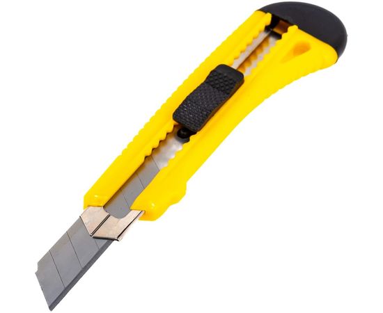 Канцелярский нож INFORMAT усиленный 18 мм, с фиксатором и металлическими направляющими CIF18MG – изображение 2