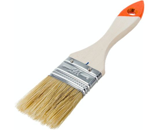 Кисть HEADMAN малярная плоская ""Бейсик"" натуральная щетина 1,5 д. 38 мм 682-003 – изображение 2