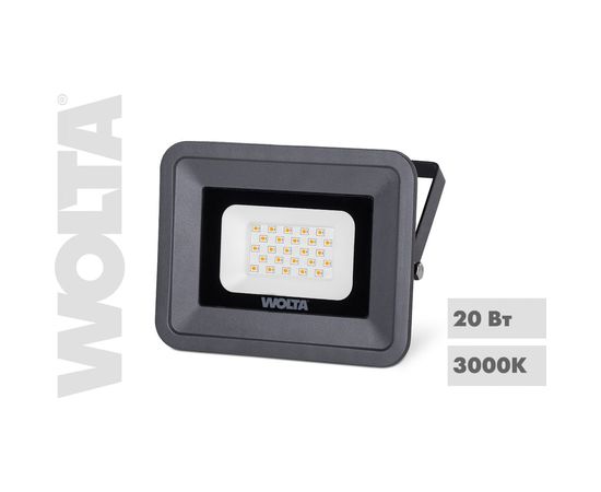 Светодиодный прожектор WOLTA 20Вт 3000К IP65 1800 лм WFLY-20W/06 – изображение 2