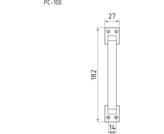 Ручка-скоба НОРА-М РС-100 мм ст.бронза 9173 – изображение 2