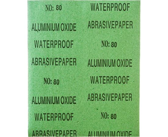Лист шлифовальный СТАНДАРТ на бумажной основе, водостойкий (5 шт; 230х280 мм; Р80) Зубр 35417-080 – изображение 2