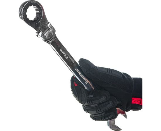 Комбинированный ключ МастерАлмаз трещеточный, с гибкой головкой, 180 град. 24 мм 10502927 – изображение 2