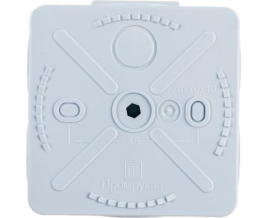 Распределительная коробка Промрукав 40-0200 для о/п безгалогенная HF 70х70х40 1 шт 40-0200 – изображение 2