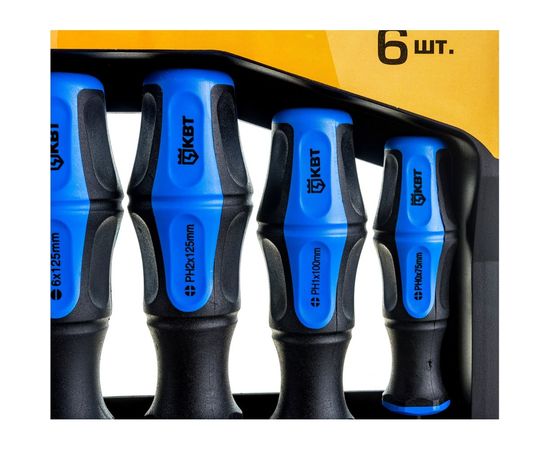 Набор отверток из стали S2 КВТ Мастер НО-06-S 78622 – изображение 3