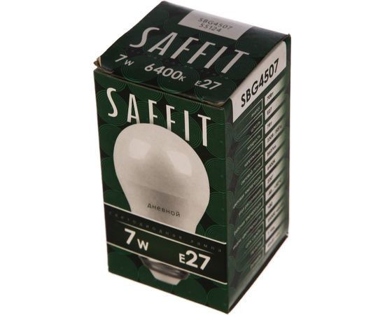 Светодиодная лампа SAFFIT 7W 230V E27 6400K, SBG4507 55124 – изображение 3