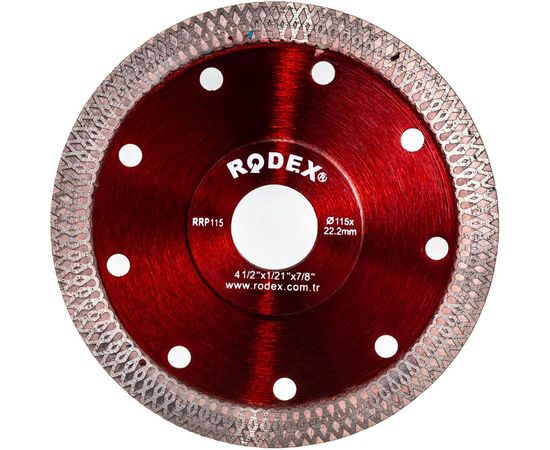Диск алмазный супертонкий Rodex 115x2.4х22.2 мм Bull RRP115 – изображение 3
