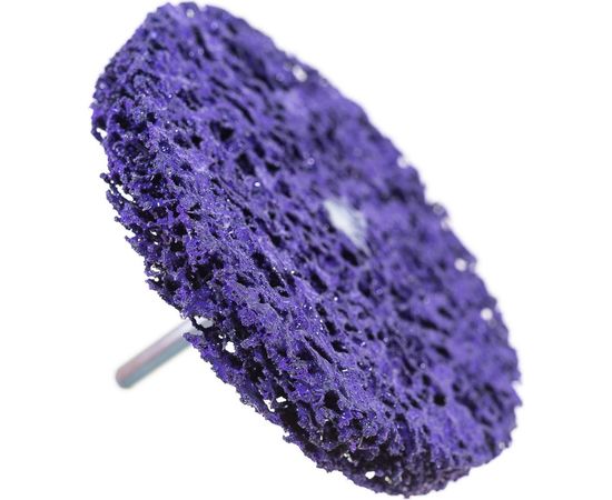 Круг для снятия ржавчины на шпинделе фиолетовый (6х100 мм) Русский Мастер РМ-52190 – изображение 3