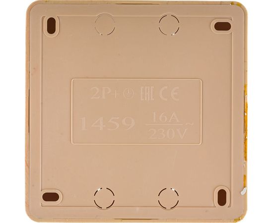 Четырехместная розетка IONICH с/з сосна квадрат 1459 – изображение 3