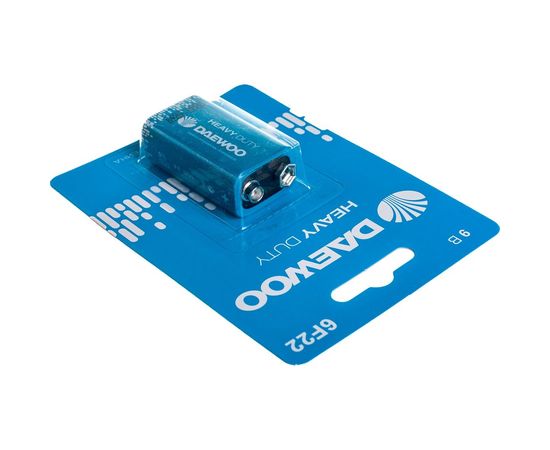Солевая батарейка DAEWOO 6F22 Heavy Duty 2021 BL-1 5029248 – изображение 4