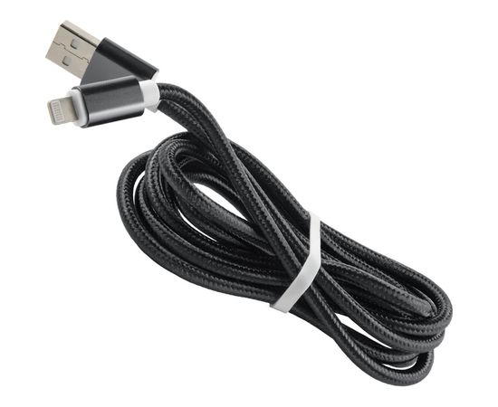 Дата-кабель Red Line USB – 8 – pin для Apple 2 метра нейлоновая оплетка, черный УТ000017394 – изображение 4