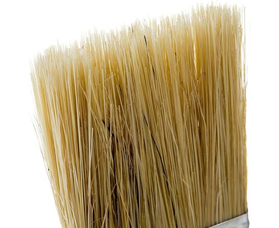 Кисть HEADMAN малярная плоская ""Бейсик"" натуральная щетина 1,5 д. 38 мм 682-003 – изображение 4