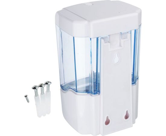 Дозатор для жидкого мыла SonWelle настенный, пластик, 600 мл., сенсорный на батарейках, белый 542-055 – изображение 4