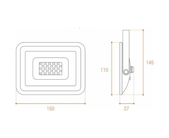 Светодиодный прожектор WOLTA 20Вт 3000К IP65 1800 лм WFLY-20W/06 – изображение 4