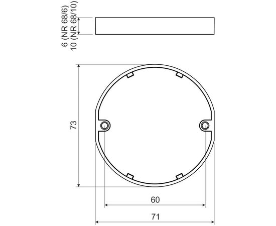 Надставная рамка KOPOS комплект 10шт NR 68/6_ZB – изображение 4