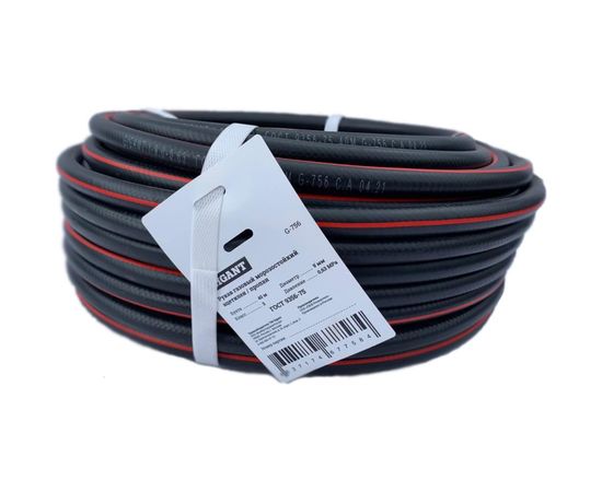 Рукав газовый ацетилен/пропан 1 класс черный с красной полосой 40 м, D 9 мм, 0.63 МПа; Gigant G-756 – изображение 5