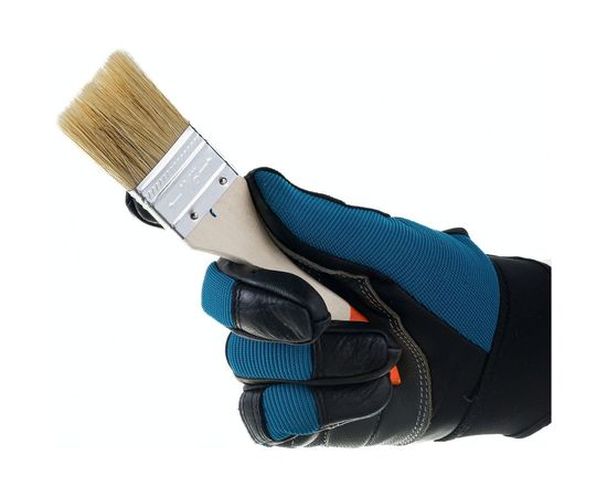 Кисть HEADMAN малярная плоская ""Бейсик"" натуральная щетина 1,5 д. 38 мм 682-003 – изображение 5