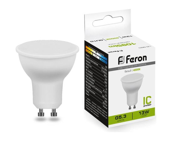Светодиодная лампа FERON LB-960 MR16 GU10 13W 4000K 38192 