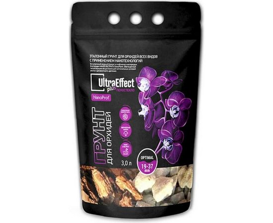 Грунт для орхидей EffectBio UltraEffect+ Пеностекло NanoProf Optimal 19-37 мм, 3 л 4603743270141 