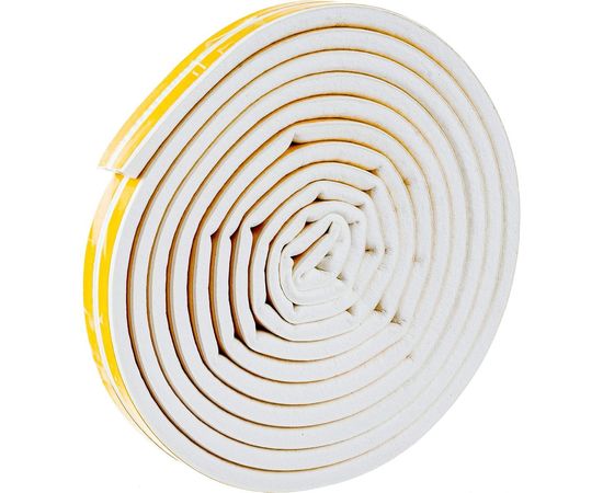 Самоклеящийся резиновый уплотнитель SDM тип D, 9 мм х 7 мм, белый, 6 м 4749 