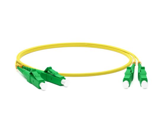 Волоконно-оптический шнур Hyperline FC-D2-9-LC/AR-LC/AR-H-3M-LSZH-YL патч-корд SM 9/125 28288 