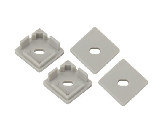 Набор заглушек для профиля CAB280 ЭРА 1616S-3B 4 сквозные квадратные Б0039454 