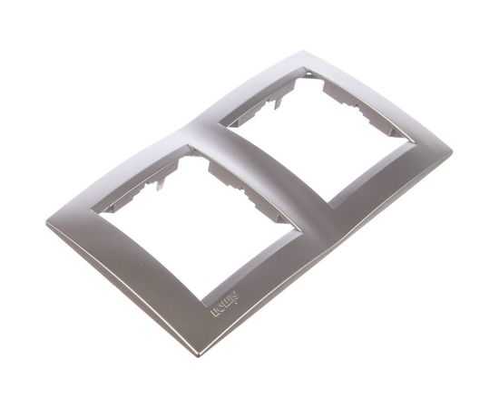 Универсальная рамка Simon 2 поста, алюминий 1500620-033 