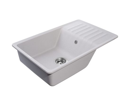 Мойка GranFest QUARZ чаша+кр 760*480 серый 72 