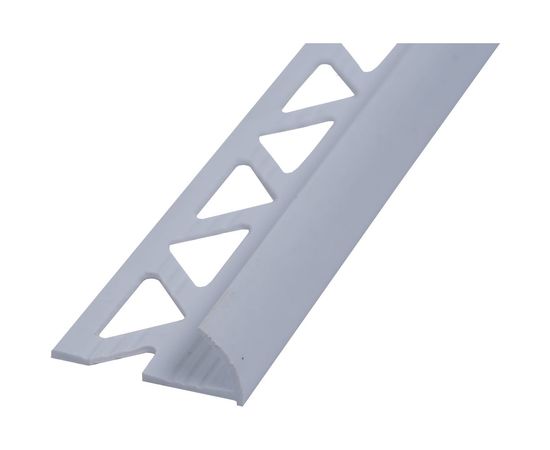 Уголок для кафельной плитки СХТ наружный 7 мм 2,5 м белый ПрКп003 