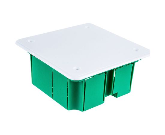 Коробка распаячная IEK 92x92x45, КМ41021, металлические лапки, с крышкой, ИЭК UKG11-092-092-040-M 