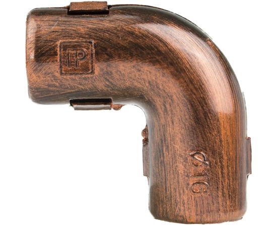 Соединительный угол Electraline 90 градусов для труб, пвх, цвет Медный Век 5шт. ВTU1-16-16-5 