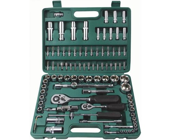 Автомобильный набор инструмента FIT 94 шт. CrV 1/2+1/4 65214 