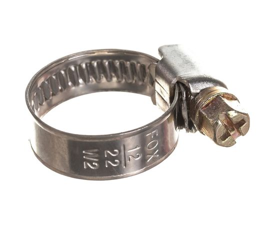 Хомут Novocraft винт, нерж., D 12 х 22 mm, box 100 шт., шир. 9 mm 12, 7/8 122-09W022 CM 