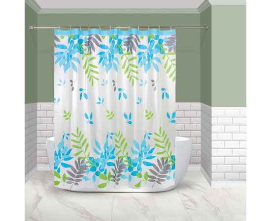 Штора для ванной Master House Листья полиэтиленвинилацетат, 200х180 см 60528 