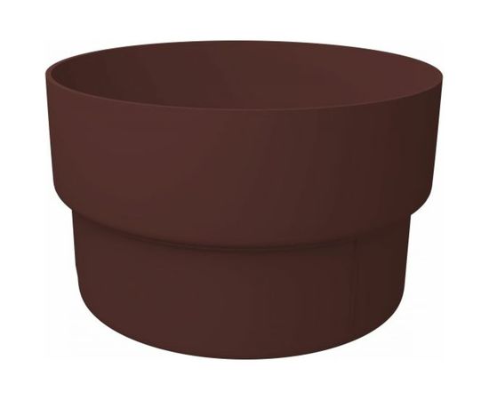 Соединительная муфта трубы GrandLine ПВХ, шоколадная RAL 8017 