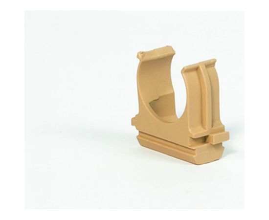 Крепеж-клипса для труб Урал ПАК под светлое дерево, d25 мм, 10 шт. АТ-80125-010 