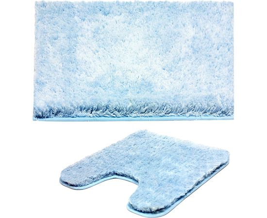 Комплект ковриков для ванны и туалета Bath Plus Тиволи голубой DB4148/10 