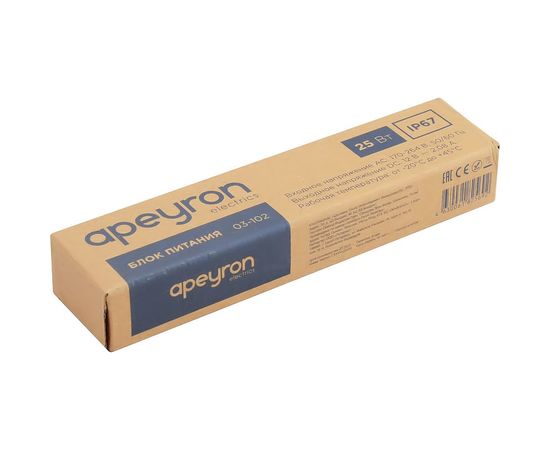 Блок питания Apeyron 12В, 25Вт, IP67, 170-264В, 2,08А, алюминий, серебро / 03-102 – изображение 12