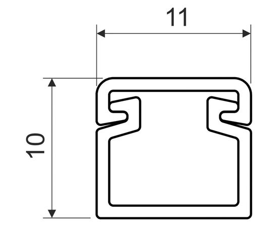 Кабельный канал KOPOS комплект 2 метра LV 11X10_HD – изображение 2